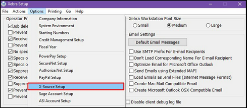 XSource Setup